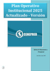 Vista preliminar de documento Plan Operativo Institucional 2025 Actualizado - Version 1