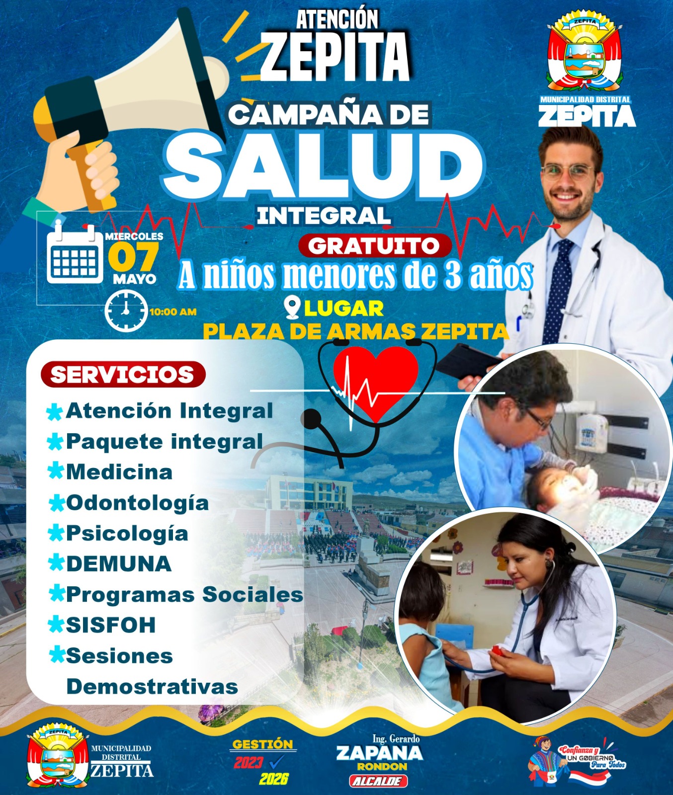 Gran campaΓ±a de Salud Integral en Zepita