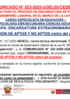 Vista preliminar de documento COMUNICADO 023-2025-CEDE2025 // PROCESO DE ENCARGATURA 2025 // PUBLICACIÓN DE APTOS Y NO APTOS