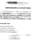 Vista preliminar de documento COMUNICADO 018-2025-OP-HVLH
