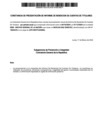 Vista preliminar de documento Constancia de Presentación de Informe Rendición de Cuentas de Titulares