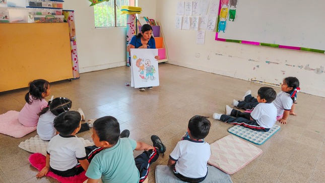 charla con los niños