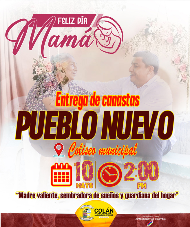 Flyer entrega de canastas