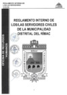 Vista preliminar de documento REGLAMENTO INTERNO DE LOS/AS SERVIDORES CIVILES DE LA MUNICIPALDIAD DISTRITAL DEL RIMAC