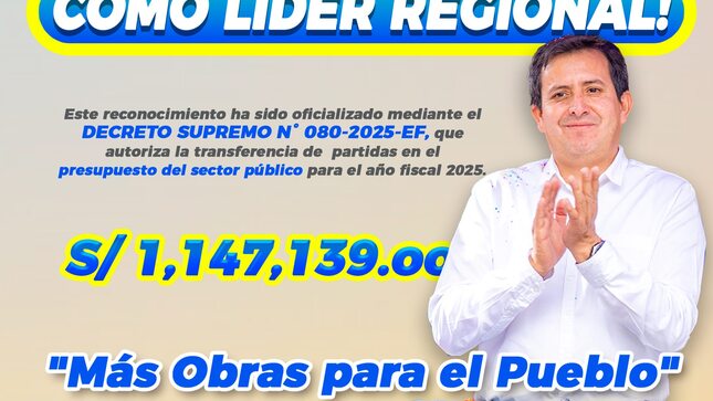 🔖MPA Se Consolida Como Uno De Los Gobiernos Locales Con Mejor Desempeño En Apurímac:  Más De 1 Millón 147 Mil Soles Por Cumplimiento De Metas 2024.