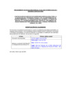 Vista preliminar de documento Comunicado - Modificación de Calendario