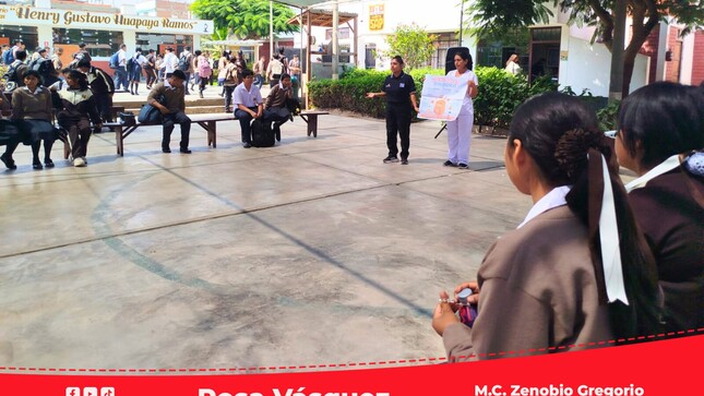 RIS Chilca Mala realiza capacitación a brigadistas escolares del nivel secundario de la I.E. San Antonio de Padua