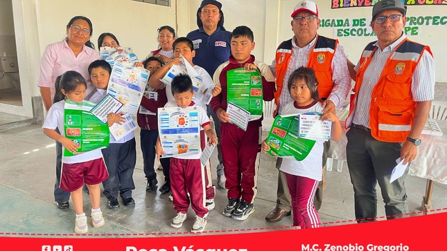 RIS Chilca Mala realiza capacitación a brigadistas escolares del nivel secundario de la I.E. San Vicente de Azpitia