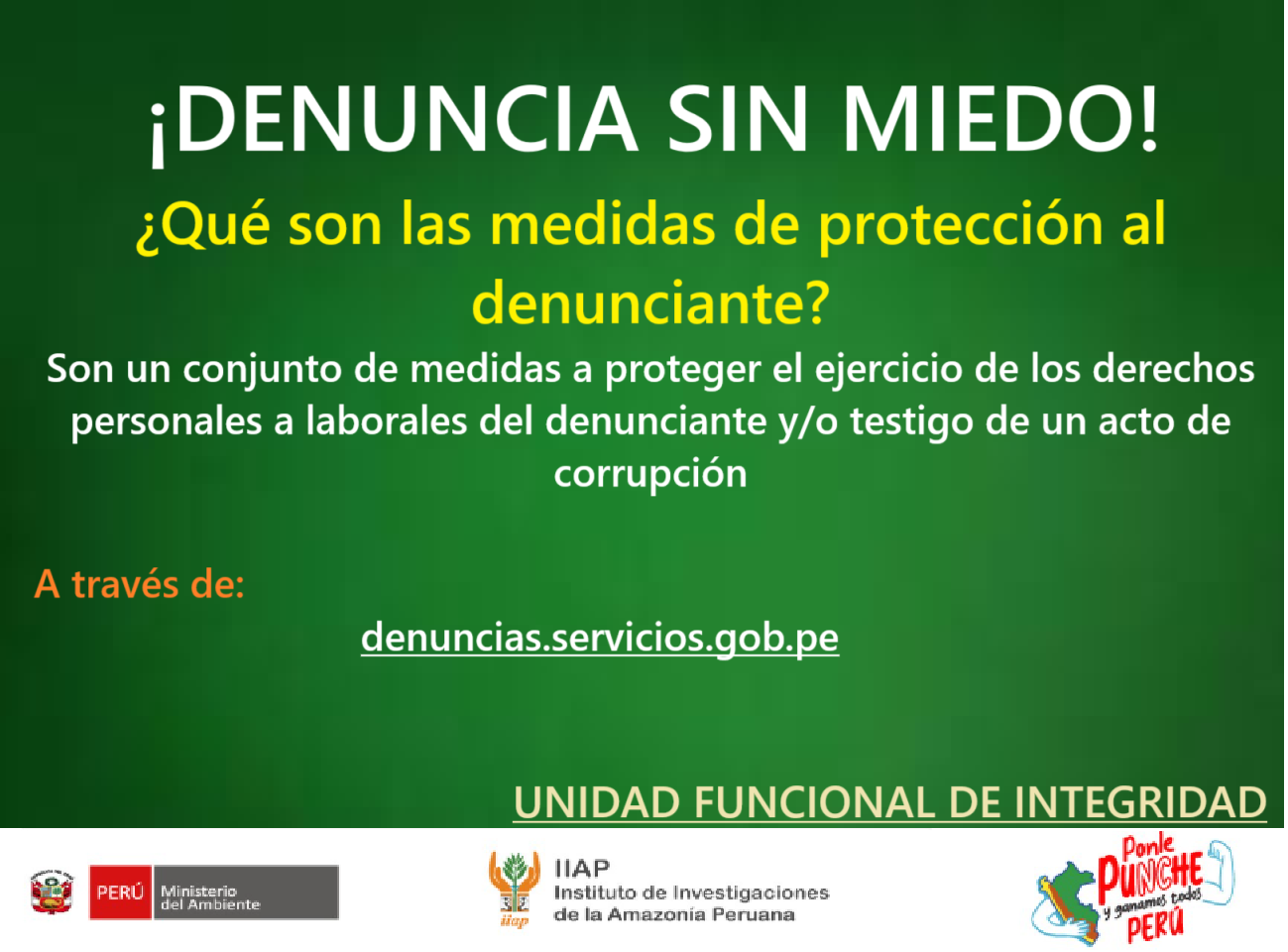 Denuncia sin miedo