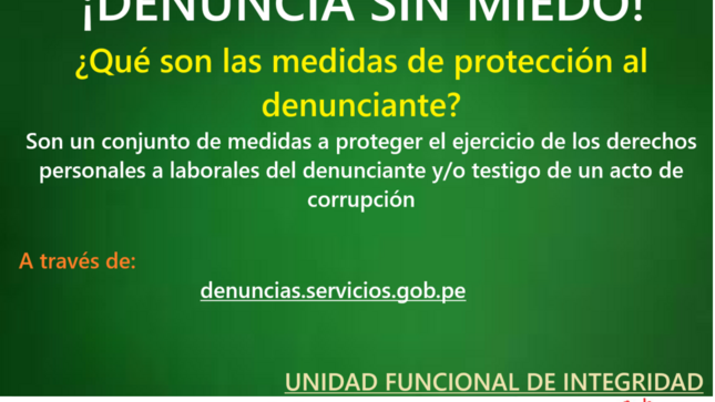 Denuncia sin miedo