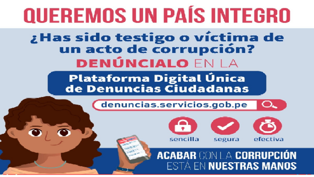 Queremos un país íntegro