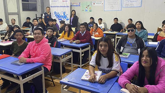 Justicia Itinerante llega a estudiantes de CEBA en La Libertad a través de convenio entre GRELL y Poder Judicial