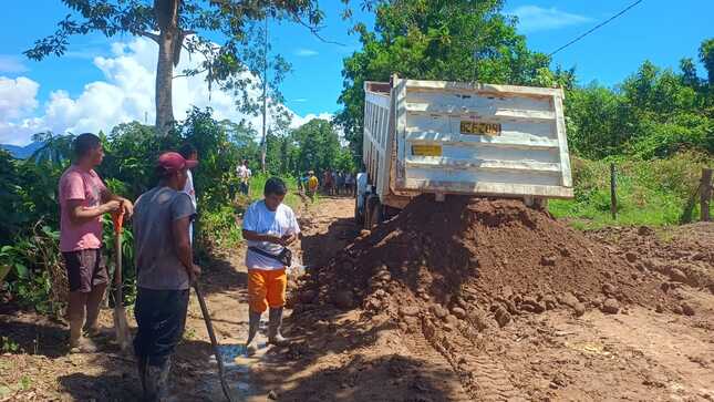 entrega de hormigón en los lugares con peligro de viabilidad  