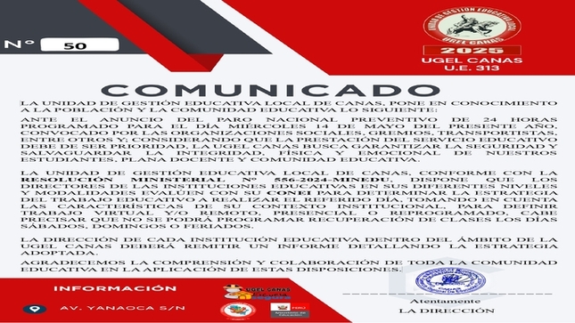 RESOLUCIÓN MINISTERIAL N° 556-2024-MINEDU