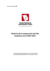 Vista preliminar de documento Relatoría de inico de año académico