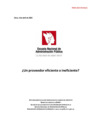 Vista preliminar de documento Un proveedor eficiente o ineficiente