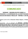 Vista preliminar de documento [ Ver COMUNICADO - WEBINAR: “SENSIBILIZACIÓN SOBRE LA ATENCIÓN A LA DIVERSIDAD EN LAS INSTITUCIONES DE EDUCACIÓN BÁSICA REGULAR” VIERNES 16 DE MAYO ] 13-05-2025