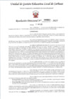 Vista preliminar de documento RD 660-2025 - RECTIFICAR RD 1107-24 SOBRE REASIGNAR - OYOLA MACEDO YUSSEP HUGO