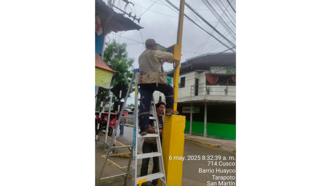 Reparación de semáforos para mejorar la seguridad vial. 