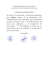 Vista preliminar de documento Comunicado Proceso de convocatoria  CAS transitorio Nº 002-2025 MDO