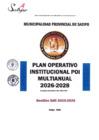 Vista preliminar de documento PLAN OPERATIVO INSTITUCIONAL POI MULTIANUAL 2026-2028-FINAL ESCANEADO