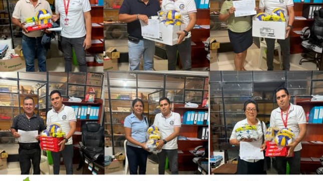UGEL Bagua impulsa la práctica deportiva en las escuelas con entrega de materiales