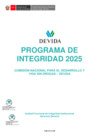 Vista preliminar de documento Programa de Integridad de DEVIDA - 2025