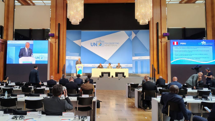 Perú destaca en Berlín contribución a la paz mundial con 254 efectivos en misiones de la ONU