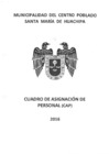 Vista preliminar de documento Cuadro de Asignación de Personal (CAP) - 2016