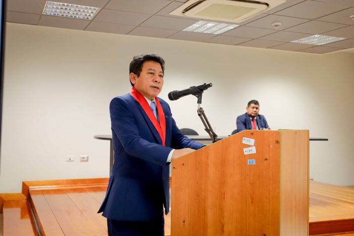 El presidente de la Corte Yone Pedro Li Córdova destacó el compromiso de los alcaldes en la protección de las mujeres e integrantes del grupo familiar violentados