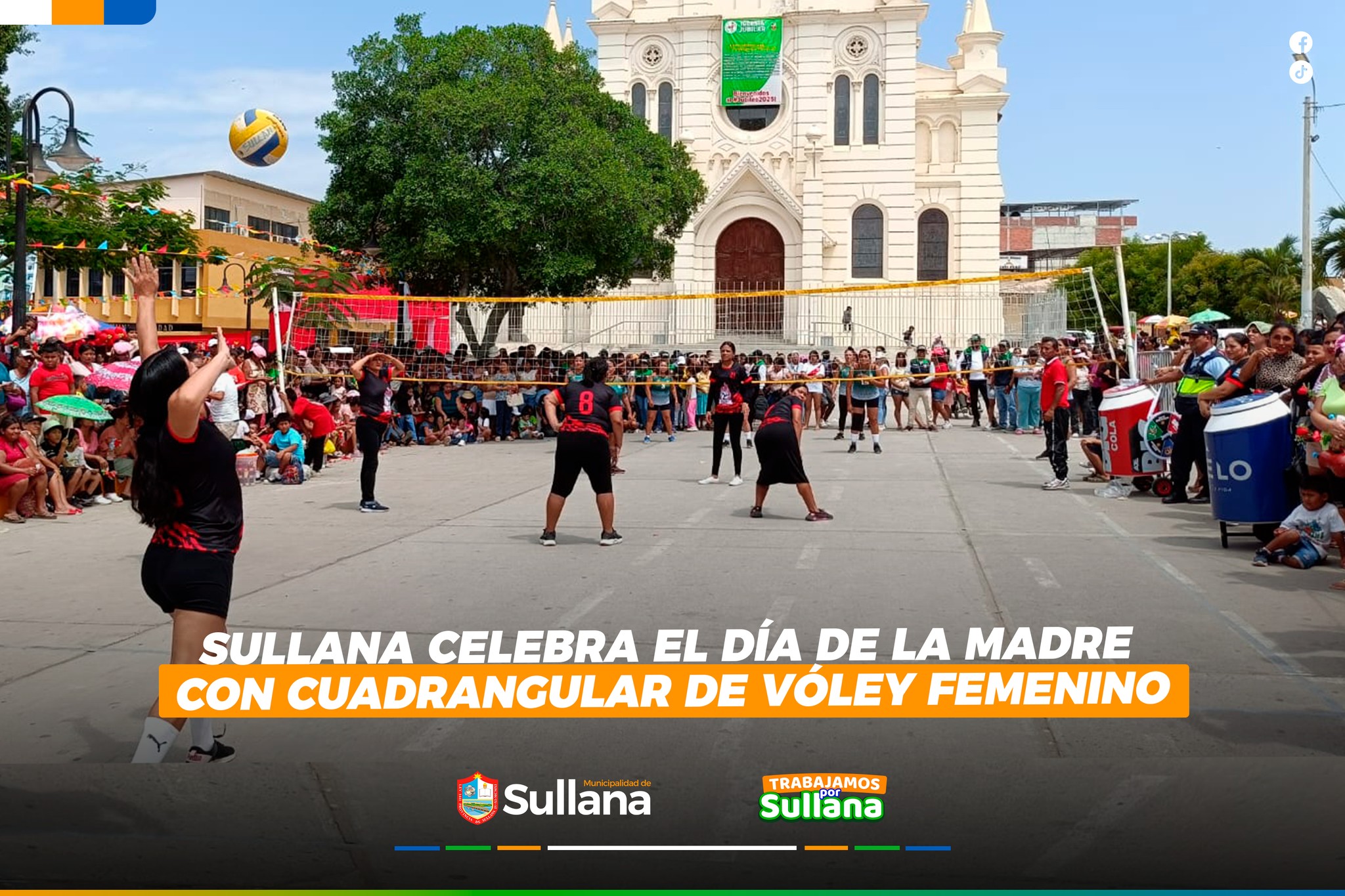 Madres sullaneras celebraron con vibrante cuadrangular de vóley