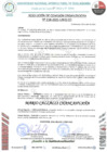 Vista preliminar de documento EXPRESAR a nombre de la UNIQ, el reconocimiento y felicitación institucional, con motivo de Ia conmeracion del día del trabajo a: MARIO CALLALLI CHANCAHUAÑA