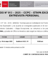 Vista preliminar de documento [ Ver COMUNICADO 013 PROMOTORES CULTURALES ] 16-05-2025