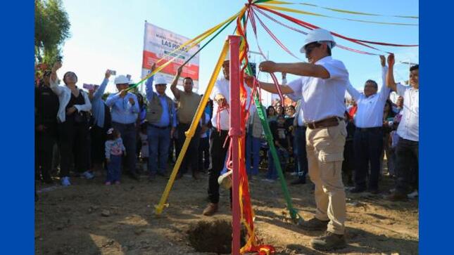 Cajamarca: colocan primera piedra para la construcción del nuevo Centro de Salud Las Pirias de Jaén