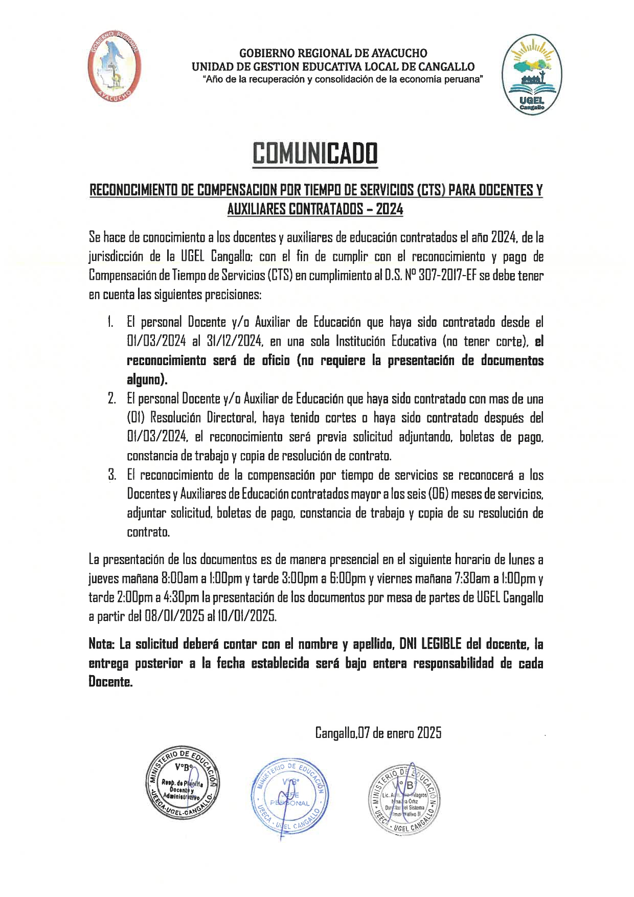 Comunicado