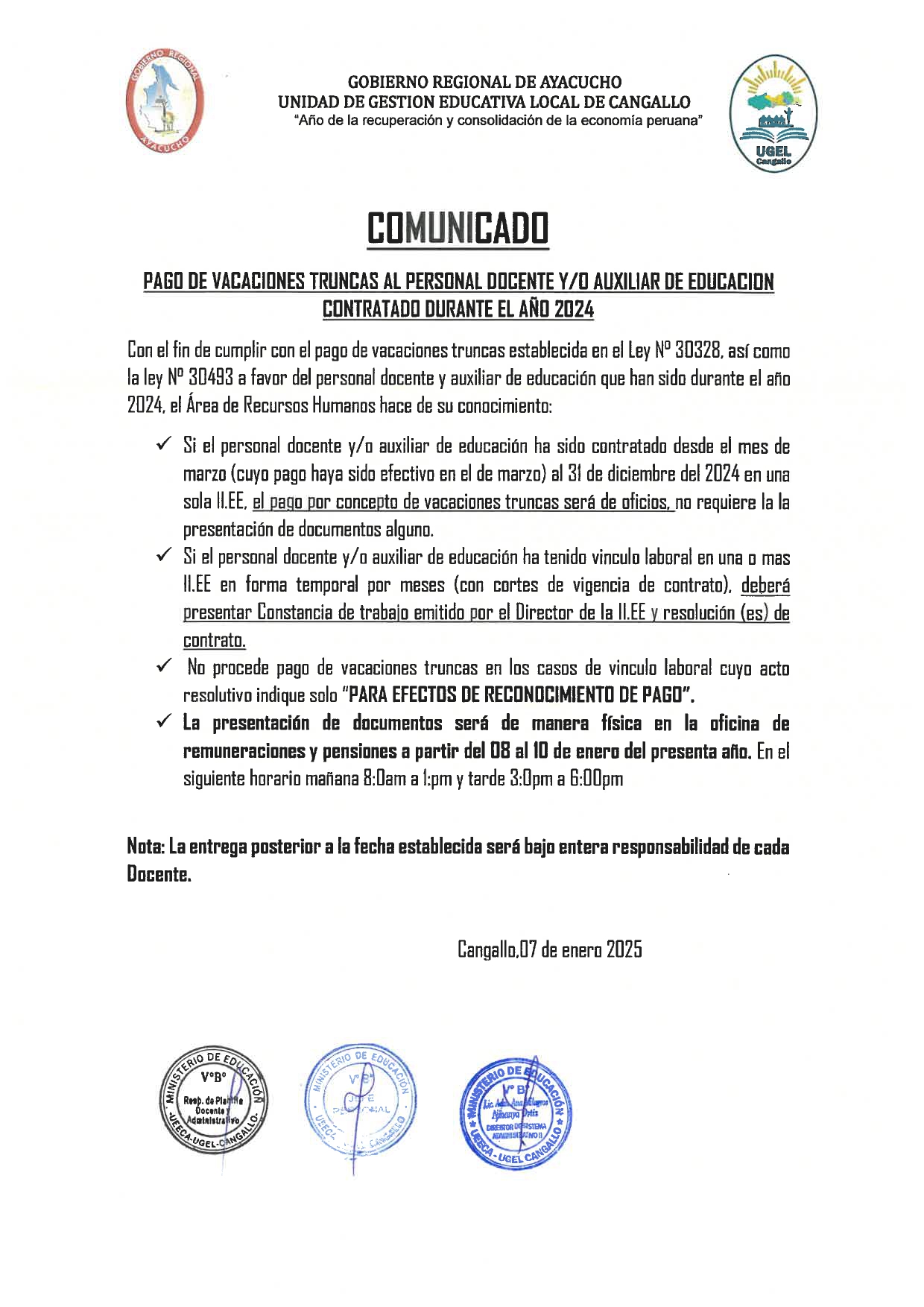 Comunicado