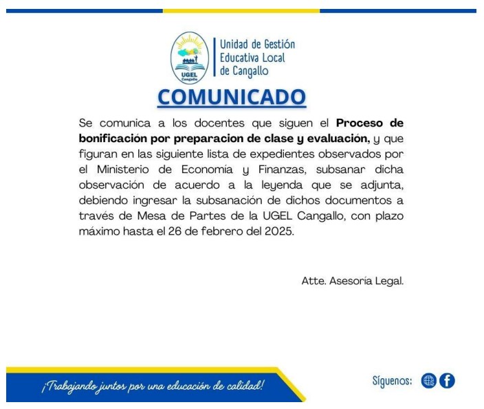 Comunicado