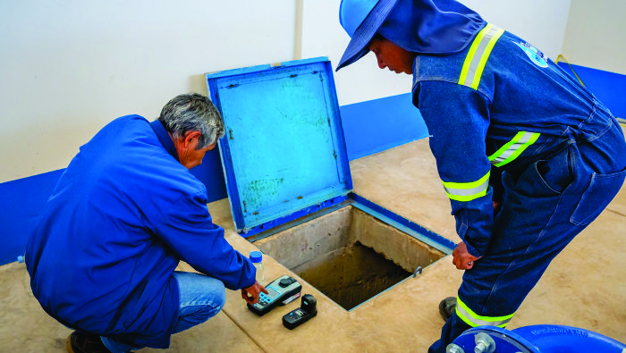 Emsapuno s.a. realiza trabajos correctivos en la captación Totorani para mejorar la dotación de agua potable en la zona norte de Puno.