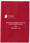 Vista preliminar de documento REPORTE DEL SEGUIMIENTO DEL PLAN OPERATIVO INSTITUCIONAL (POI) CORRESPONDIENTE AL PRIMER SEMESTRE -2024
