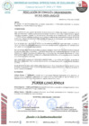Vista preliminar de documento EXPRESAR a nombre de la UNIQ, el reconocimiento y felicitación institucional, con motivo de Ia conmeración del día del trabajo a: JUANA LIMO ANDIA