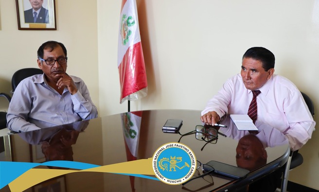 Encuentro con el Asesor Legal de la Comunidad Campesina de Huacho, con el objetivo de establecer una cooperación institucional que beneficie a los estudiantes de los últimos ciclos de ingeniería.
