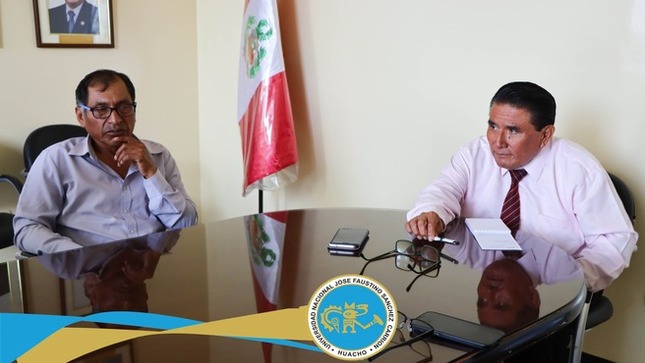 Encuentro con el Asesor Legal  de la Comunidad Campesina de Huacho, con el objetivo de establecer una cooperación institucional que beneficie a los estudiantes de los últimos ciclos de ingeniería.