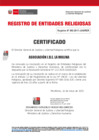 Vista preliminar de documento 092  ASOCIACION   I.B.E.   LA MOLINA -CERTIFICADO - RENOVACION