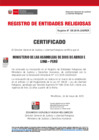 Vista preliminar de documento 125  ASOCIACION MINISTERIO DE LAS ASAMBLEAS DE DIOS DE ABREU E LIMA - PERU -CERTIFICADO- RENOVACION