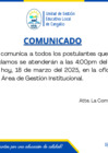 Vista preliminar de documento Cronograma y plazas para el contrato docente por la modalidad de revisión de expedientes