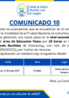 Vista preliminar de documento Comunicado contrato docente nro. 10