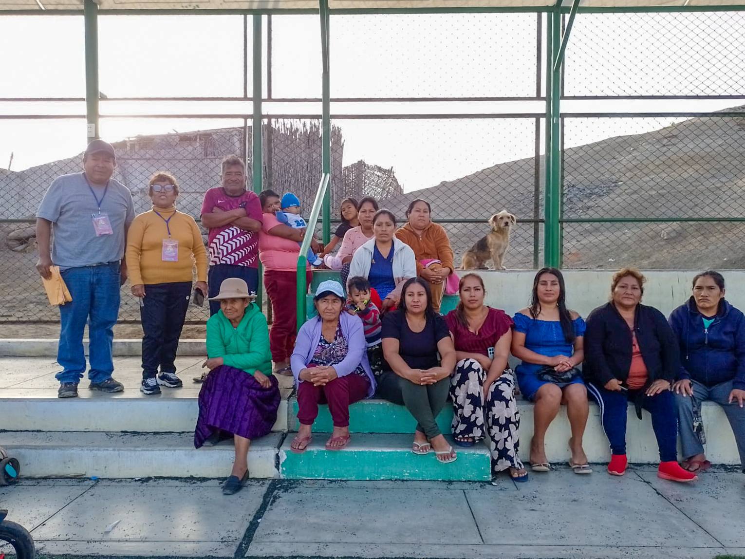 moradores reunidos