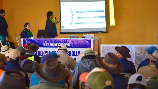 La Municipalidad Provincial de Mariscal Nieto, a través del proyecto “Mejoramiento del Servicio de Catastro Urbano y Gestión Territorial”, desarrolló con éxito la primera mesa de trabajo del Plan de Acondicionamiento Territorial (PAT) 2025 en el Centro Poblado de Titire.