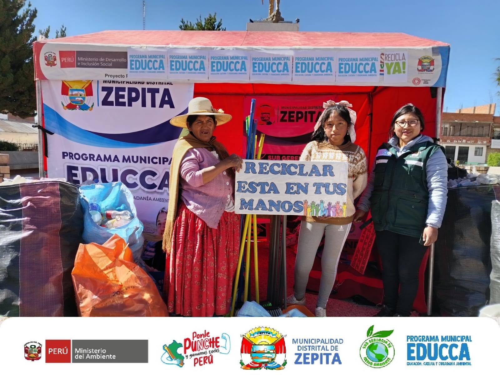 La Municipalidad Distrital de Zepita realiz贸 con 茅xito el Primer Eco Trueque