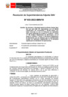 Vista preliminar de documento Resolución SASP N°033-2022-SMV